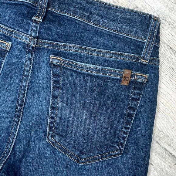 Joe's Jeans Margaret Skinny Ankle Jean Size 26 Mid-Rise Frayed Asymmetrical Hem - Picture 10 of 12